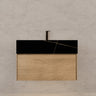 Aventino 40" Light Oak Floating Single-Sink Vanity with Sintered Stone Top
