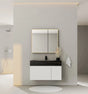 Aventino 40" White Fluted Floating Single-Sink Vanity with Sintered Stone Top