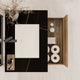 Aventino 40" Black Marquina Gold Veins single-sink flat floating vanity — sintered stone top