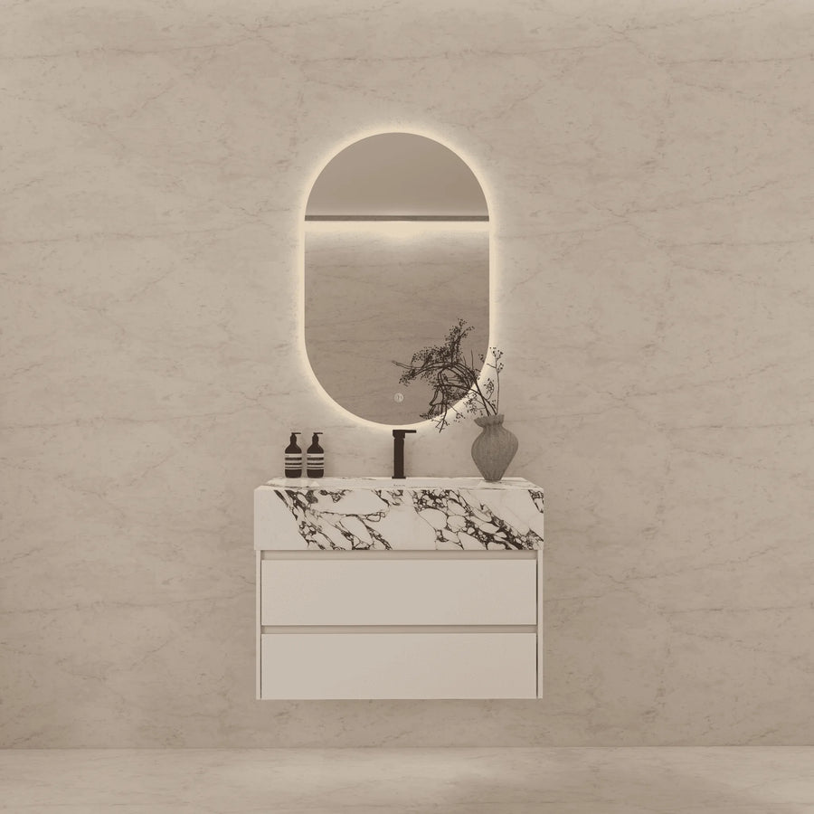 Aventino sintered-stone top — close-up of countertop surface