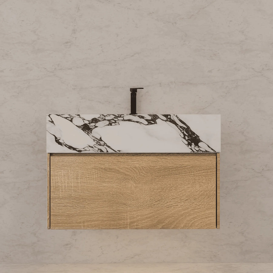 Aventino vanity in bathroom setting — dimensional context