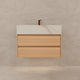 Aventino 40-inch Calacatta Gold modern floating single-sink vanity — sintered stone top