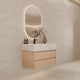 Aventino 40-inch Calacatta Gold modern floating single-sink vanity — sintered stone top