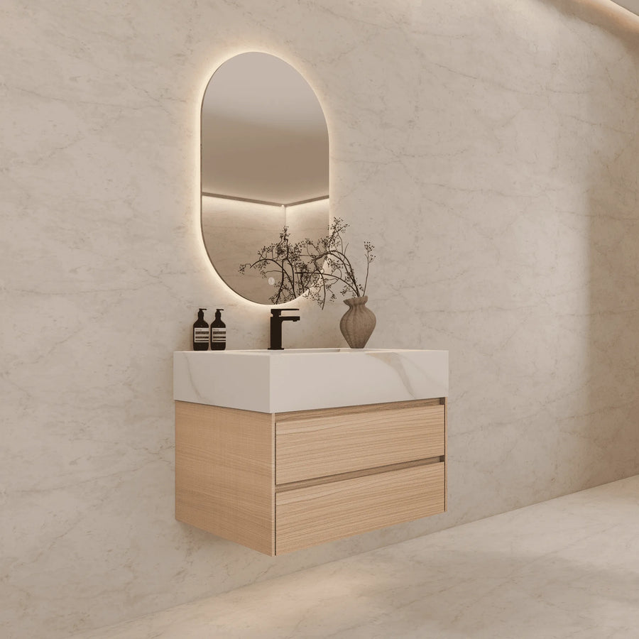 Aventino vanity in bathroom setting — dimensional context