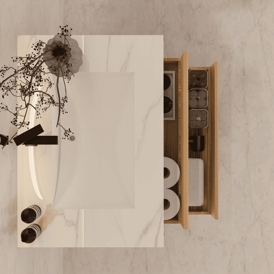 Aventino basin and stone surface — clean finish
