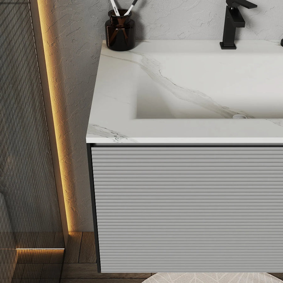 Aventino vanity in bathroom setting — dimensional context