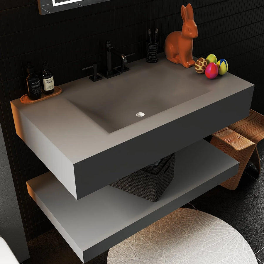 Aventino basin and stone surface — clean finish