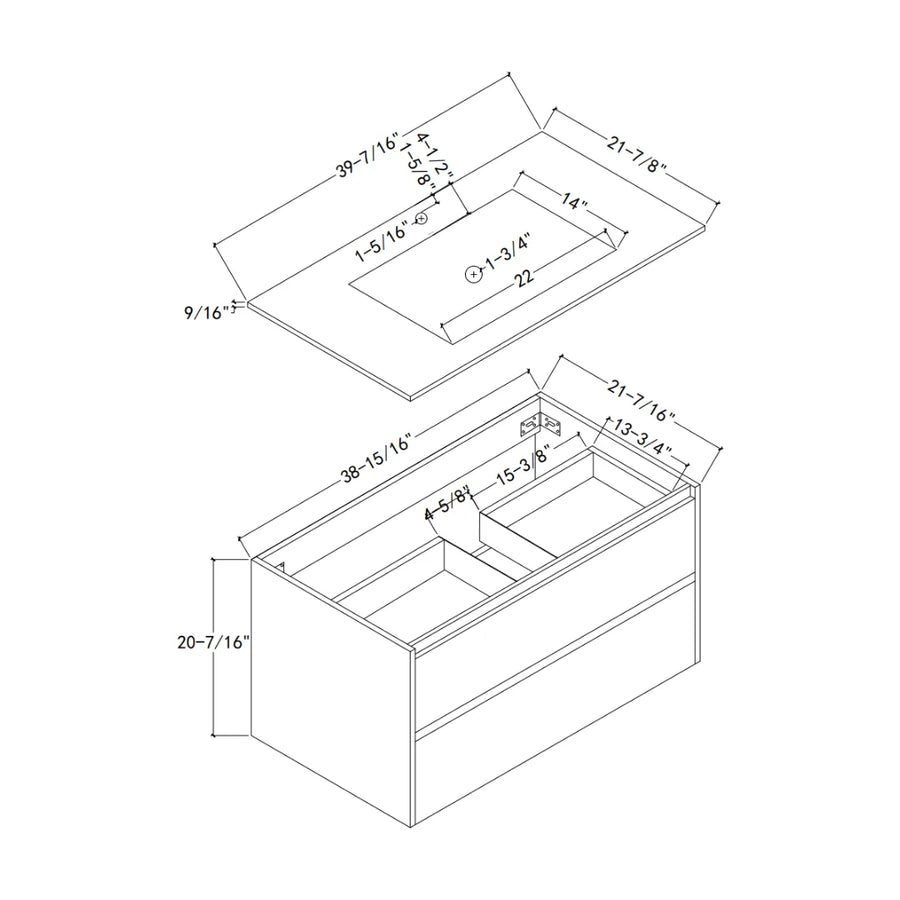 Aventino thermoformed cabinet — seamless moulded front face