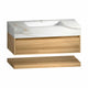 Aventino 40-inch Generic flat-panel floating single-sink vanity — sintered stone top