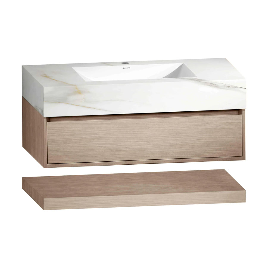 Aventino your selected finish engineered wood cabinet — straight-on view of drawer face