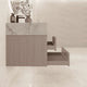 Aventino 40" Ice Grey single-sink flat floating vanity — sintered stone top