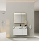Aventino 40-inch Stone fluted floating single-sink vanity — sintered stone top