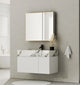 Aventino 40-inch Stone fluted floating single-sink vanity — sintered stone top