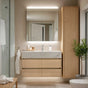 Aventino 48-60" Double-Drawer Floating Double-Sink Vanity with Sintered Stone Top