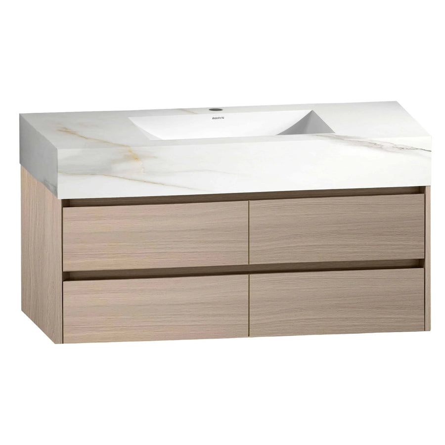 Aventino vanity in bathroom setting — dimensional context
