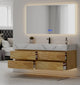 Aventino 60-inch gallery floating vanity — sintered stone top