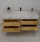 Aventino 60-inch gallery floating vanity — sintered stone top