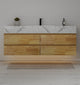 Aventino 60-inch gallery floating vanity — sintered stone top