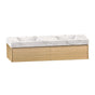 Aventino 60-71" Double-Basin Floating Double-Sink Vanity with Sintered Stone Top
