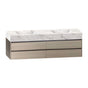 Aventino 60-71" 4-Drawer Floating Double-Sink Vanity with Sintered Stone Top