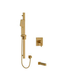 Riobel Paradox Square 2-Way System with Spout and Hand Shower Rail