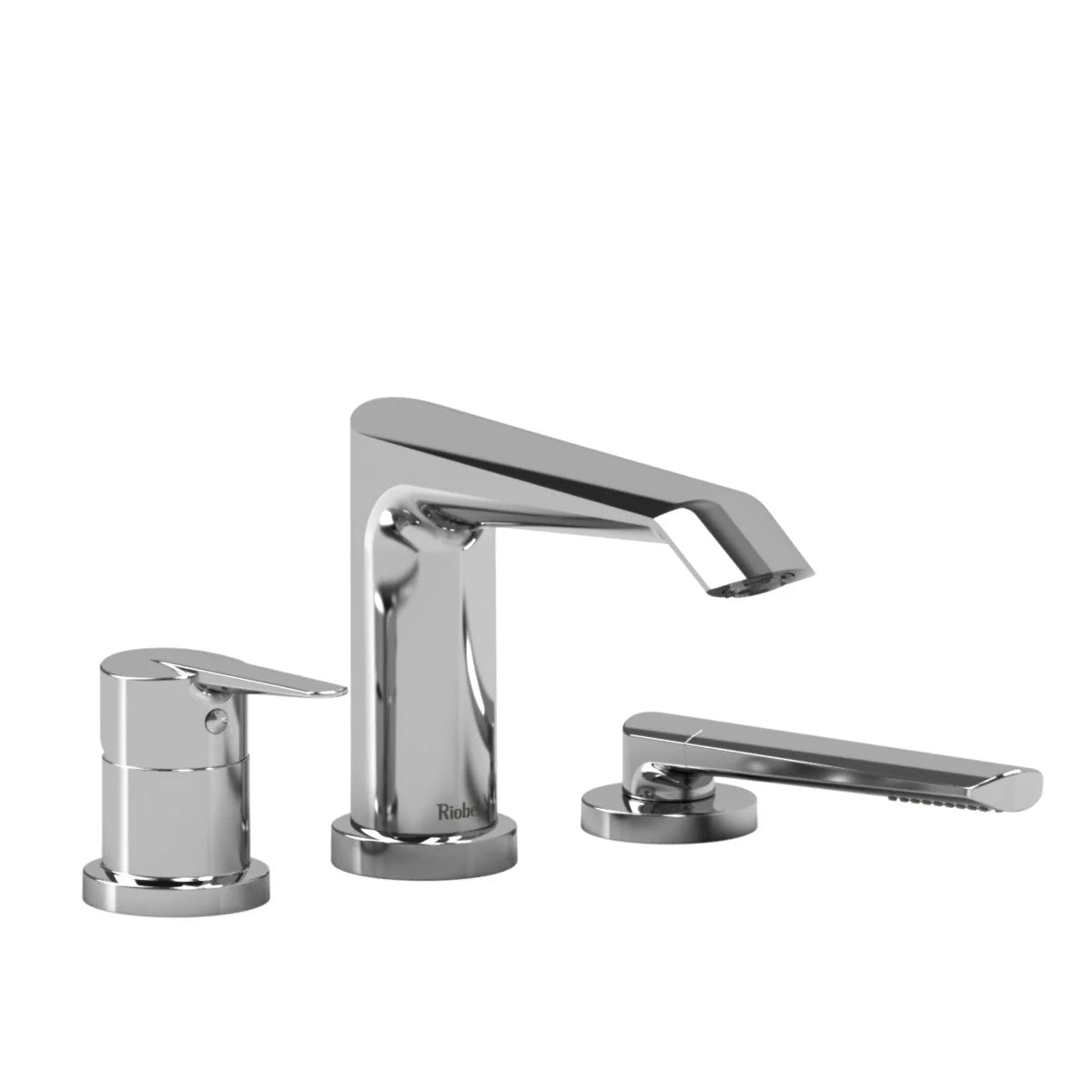 Riobel Venty 3-Piece Deck-Mount Tub Filler with Hand Shower