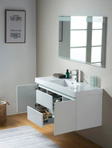 Vanity Art - Berlin 48" Single Sink Wall-Mount Bathroom Vanity