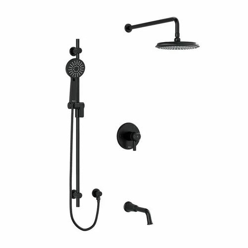 Riobel Momenti 3-Way System with Hand Shower Rail, Shower Head and Spout