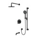 Riobel Arca 3-Way Shower System with Hand Shower Rail, Shower Head, and Tub Spout