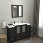 Vanity Art - Westmount 54" Single Sink Bathroom Vanity Set with Sink and Mirror - 2 Side Cabinets