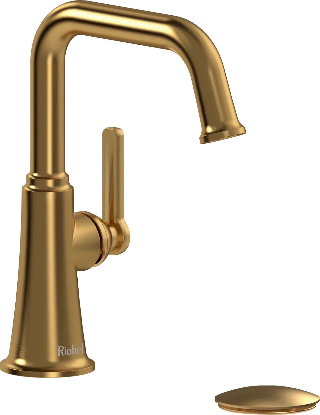 Riobel Momenti Single-Hole Bathroom Faucet with Square Spout