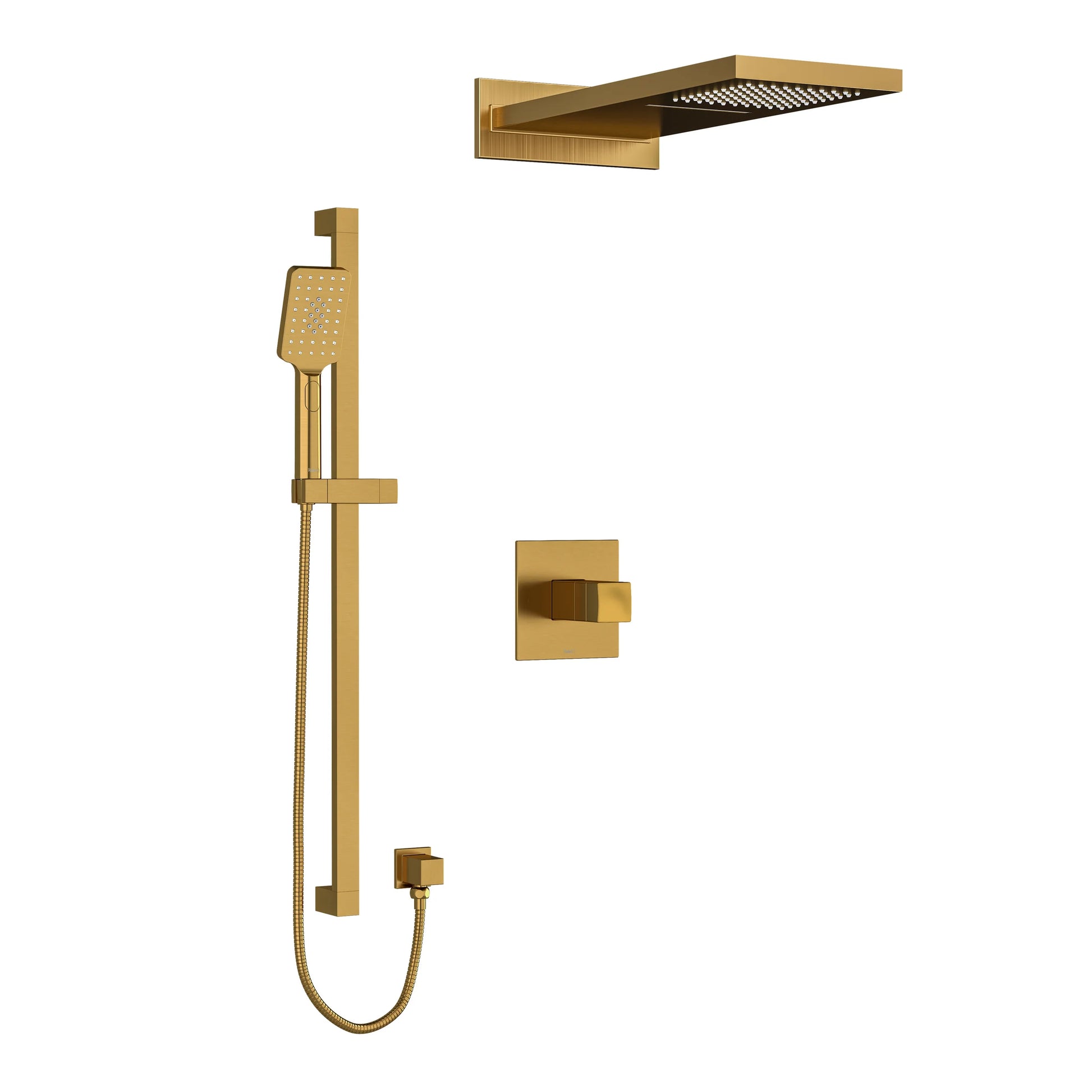 Riobel Reflet 3-Way System with Hand Shower Rail and Rain and Cascade Shower Head