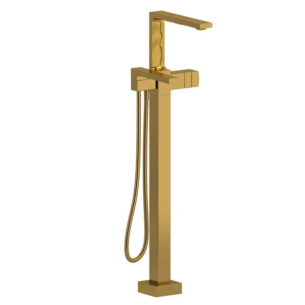 Riobel Reflet Floor-Mount Tub Filler with Hand Shower