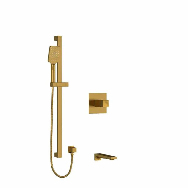 Riobel Reflet Shower System with Spout and Hand Shower Rail