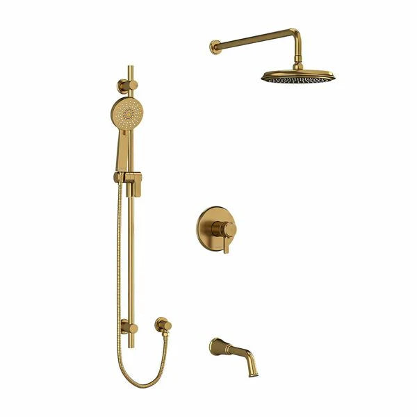 Riobel Momenti 3-Way System with Hand Shower Rail, Shower Head and Spout