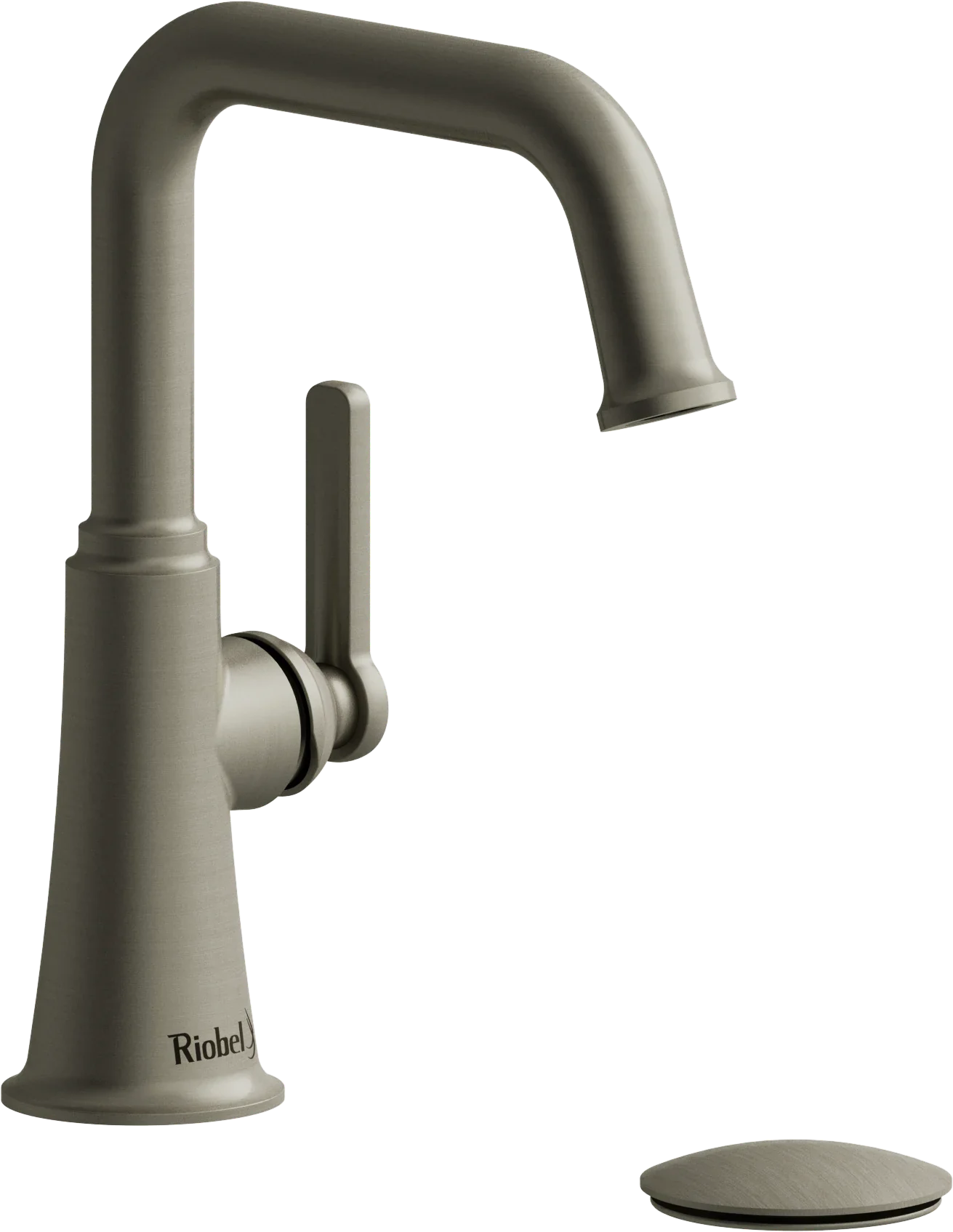 Riobel Momenti Single-Hole Bathroom Faucet with Square Spout