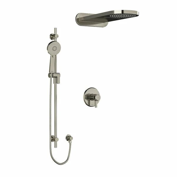 Riobel Momenti 3-Way System with Hand Shower Rail and Rain and Cascade Shower Head