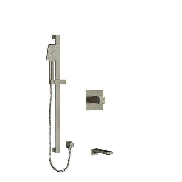Riobel Reflet Shower System with Spout and Hand Shower Rail