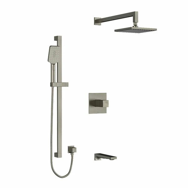 Riobel Reflet 3-Way System with Hand Shower Rail, Shower Head and Spout