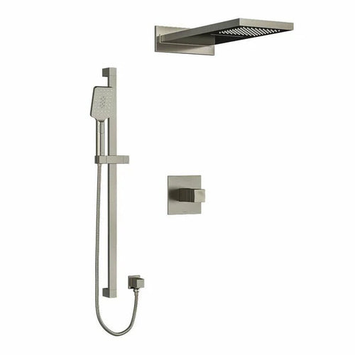 Riobel Reflet 3-Way System with Hand Shower Rail and Rain and Cascade Shower Head