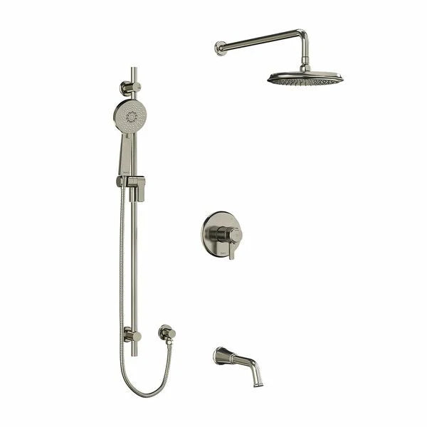 Riobel Momenti 3-Way System with Hand Shower Rail, Shower Head and Spout
