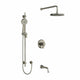Riobel Momenti 3-Way System with Hand Shower Rail, Shower Head and Spout