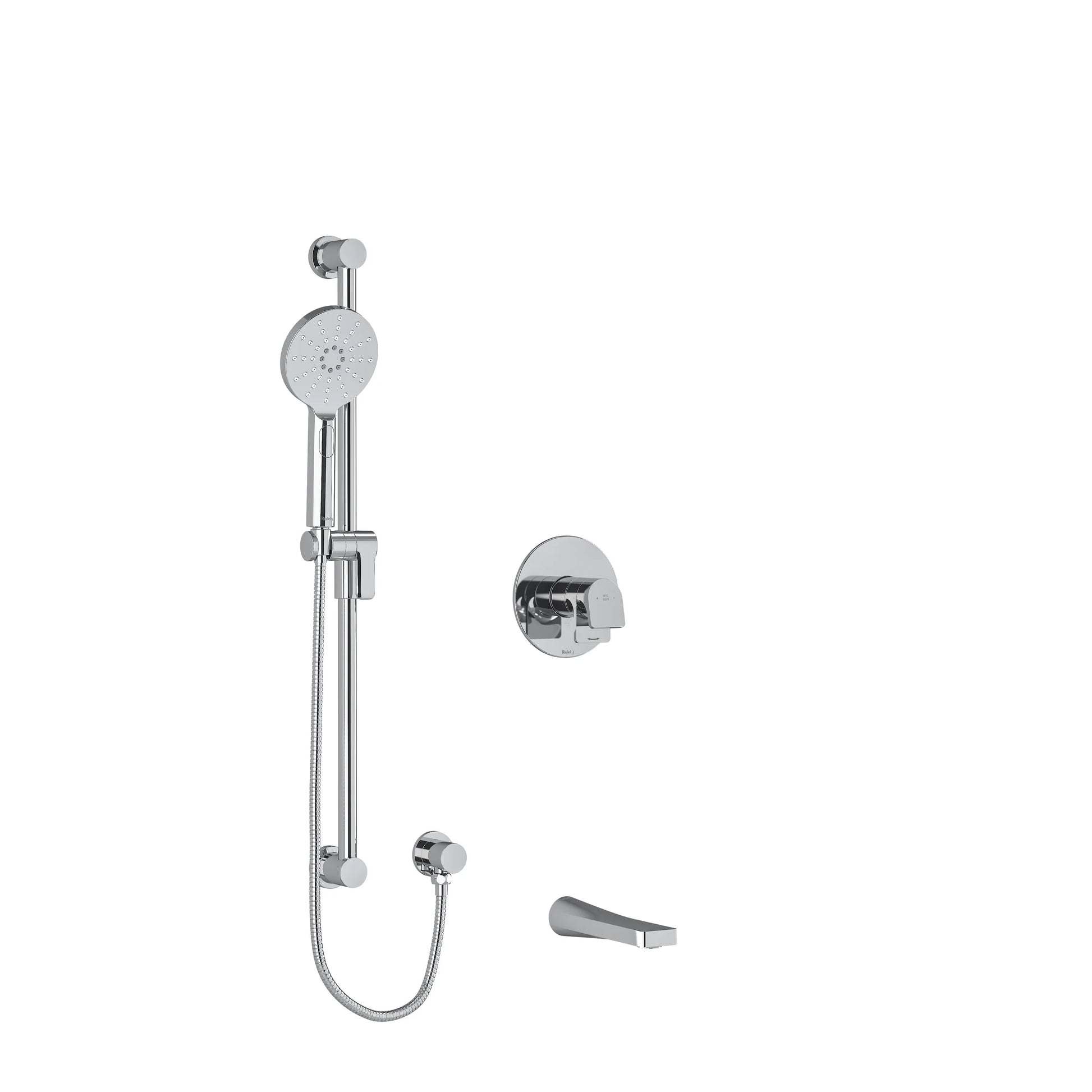 Riobel Ode Shower System with Spout and Hand Shower Rail