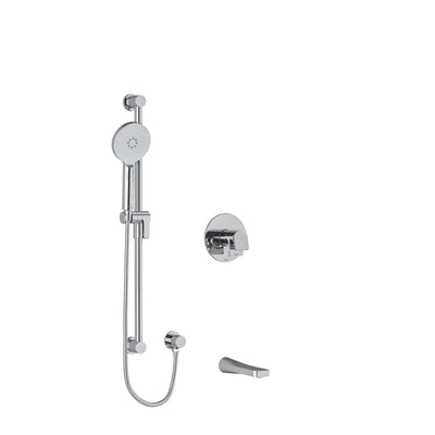 Riobel Ode Shower System with Spout and Hand Shower Rail
