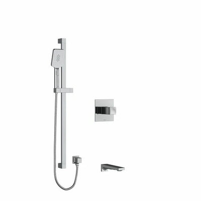 Riobel Reflet Shower System with Spout and Hand Shower Rail