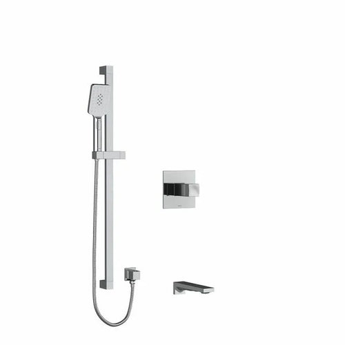 Riobel Reflet Shower System with Spout and Hand Shower Rail
