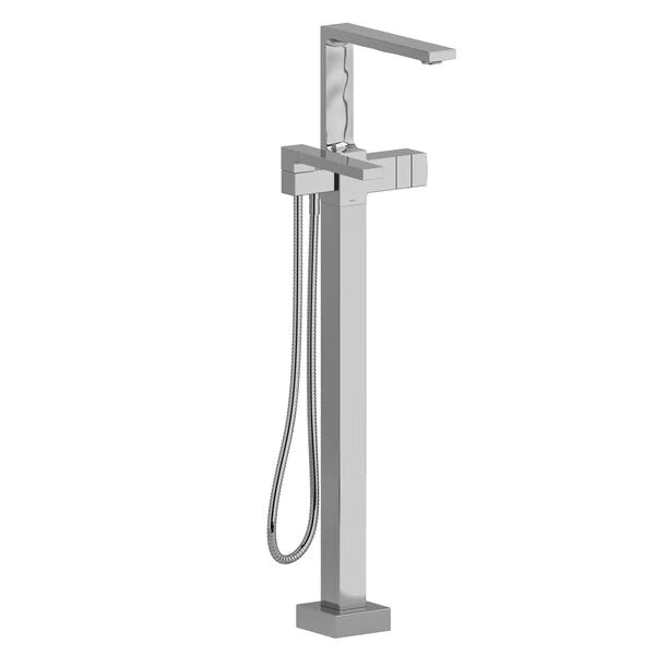 Riobel Reflet Floor-Mount Tub Filler with Hand Shower