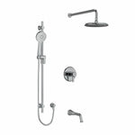 Riobel Momenti 3-Way System with Hand Shower Rail, Shower Head and Spout