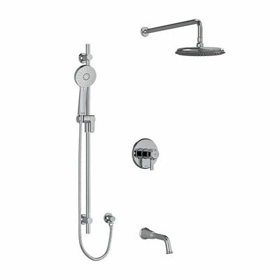 Riobel Momenti 3-Way System with Hand Shower Rail, Shower Head and Spout