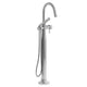 Riobel Momenti Floor-Mount Tub Filler with Hand Shower